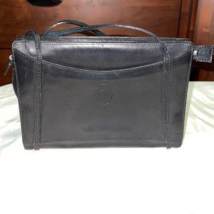 Vintage Mark Cross New York Shoulder Purse, Black